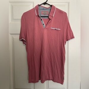 Ted Baker Pink Polo Soft Casual Shirt
